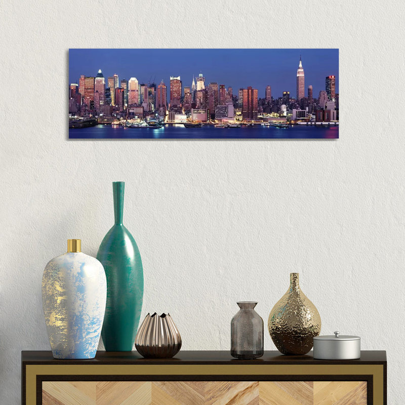 Dusk - Wrapped Canvas Panoramic Print, 30.48 cm H x 91.44 cm W x 1.91 cm D