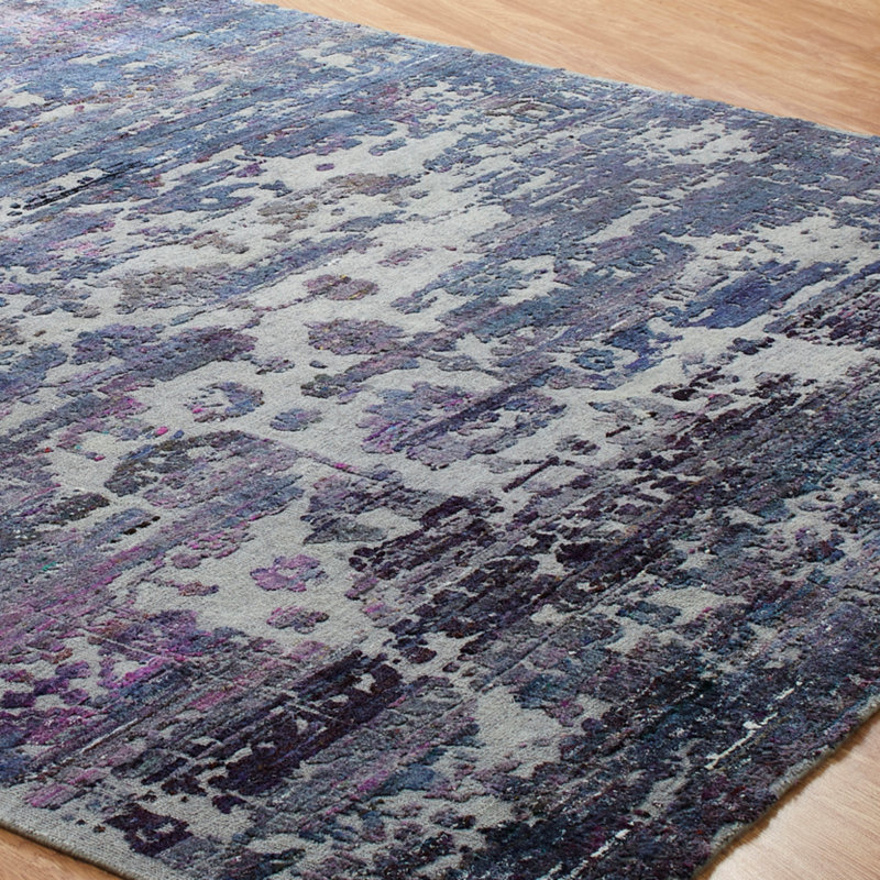 Hand Knotted Area Rug, Rectangle 8' x 10'