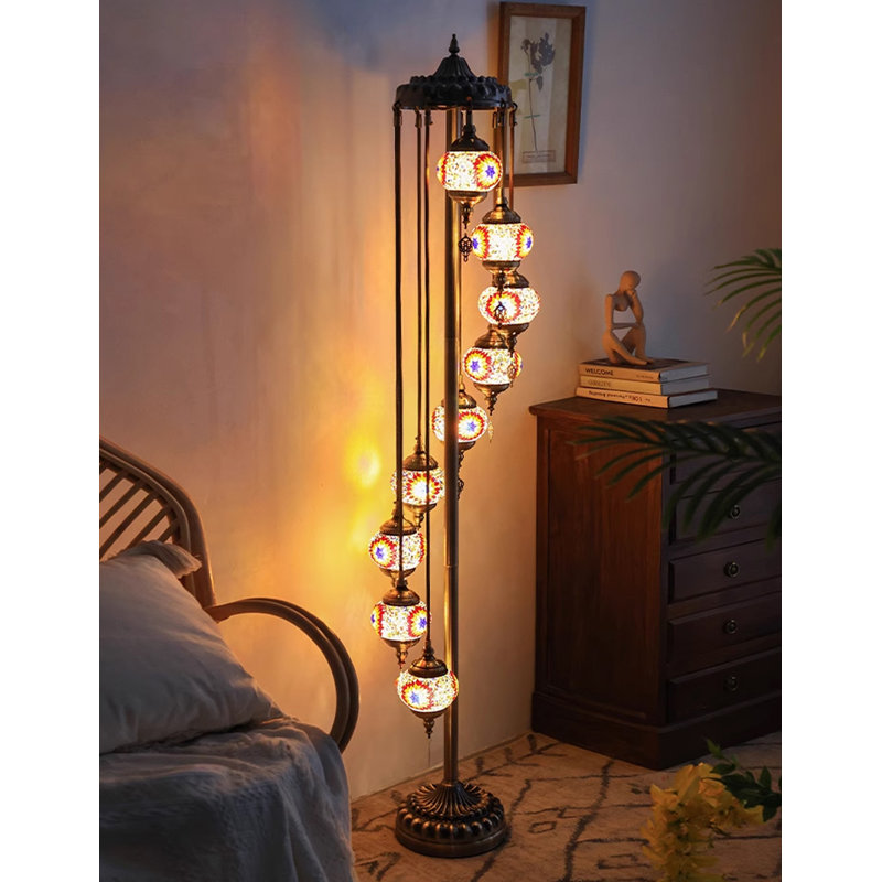 Lampe sur pied en verre Cascade