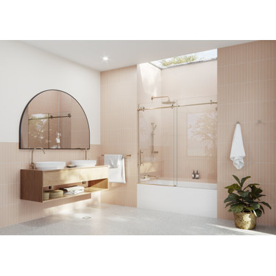 Eclipse Frameless Sliding Tub Door