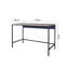 Bimossa Viya 120cm Wide Home Office Desk, Stylish Wooden Study Table with Metal Legs, Home Workstation, Computer Table & Writing Desk, Ideal for Remote Working & Modern Interiors-119014340