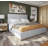 Modern Platform Bed with Tall Upholstered Headboard, Low Profile Platform Bed-1745448385-1781188225