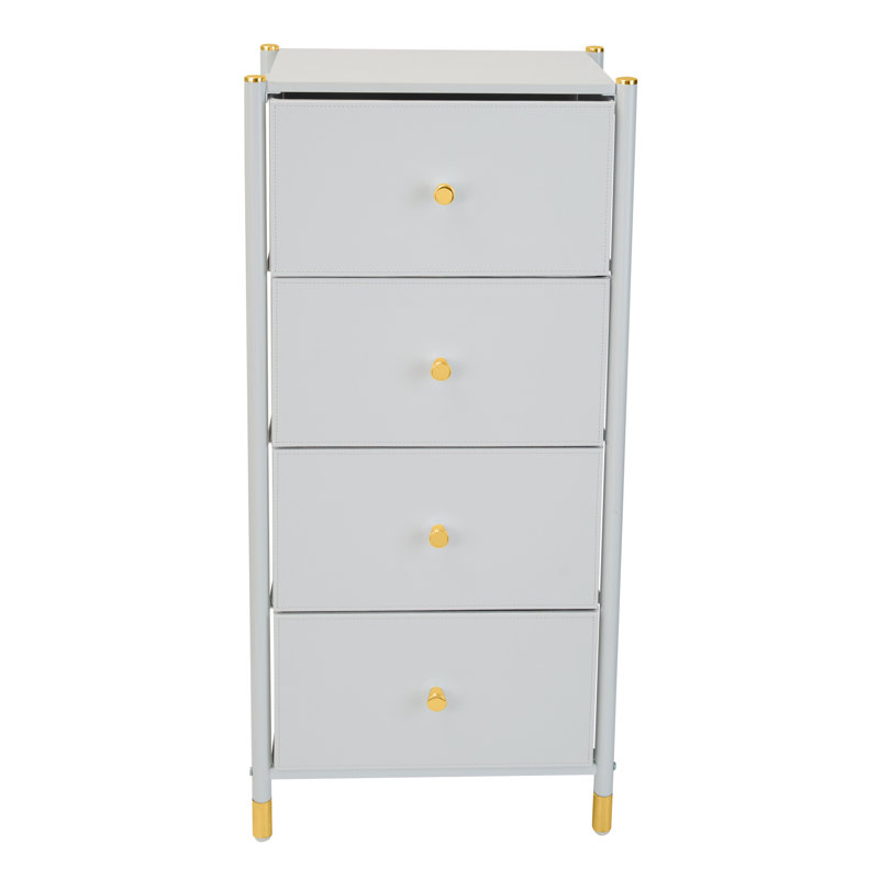 Naaz 18.11'' W 4 - Drawer Dresser, White