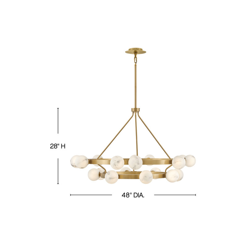 Selene 18 - Light Wagon Wheel Chandelier
