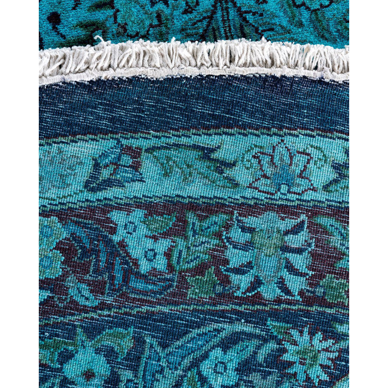 Overyed One-of-a-Kind Round 10'1" X 10'2" Hand Knotted Area Rug