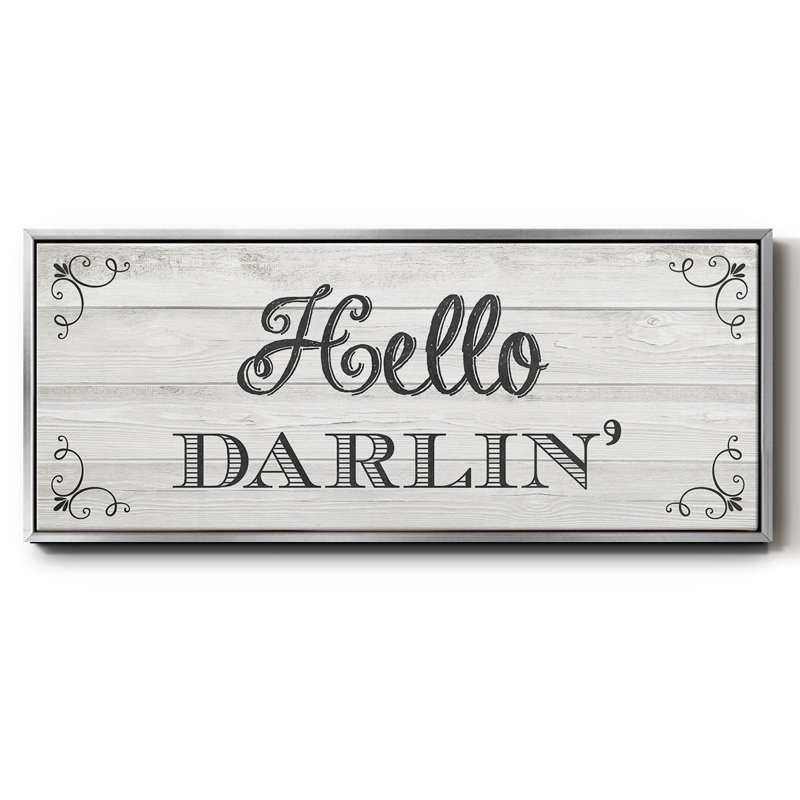 «Hello Darlin», toile encadrée