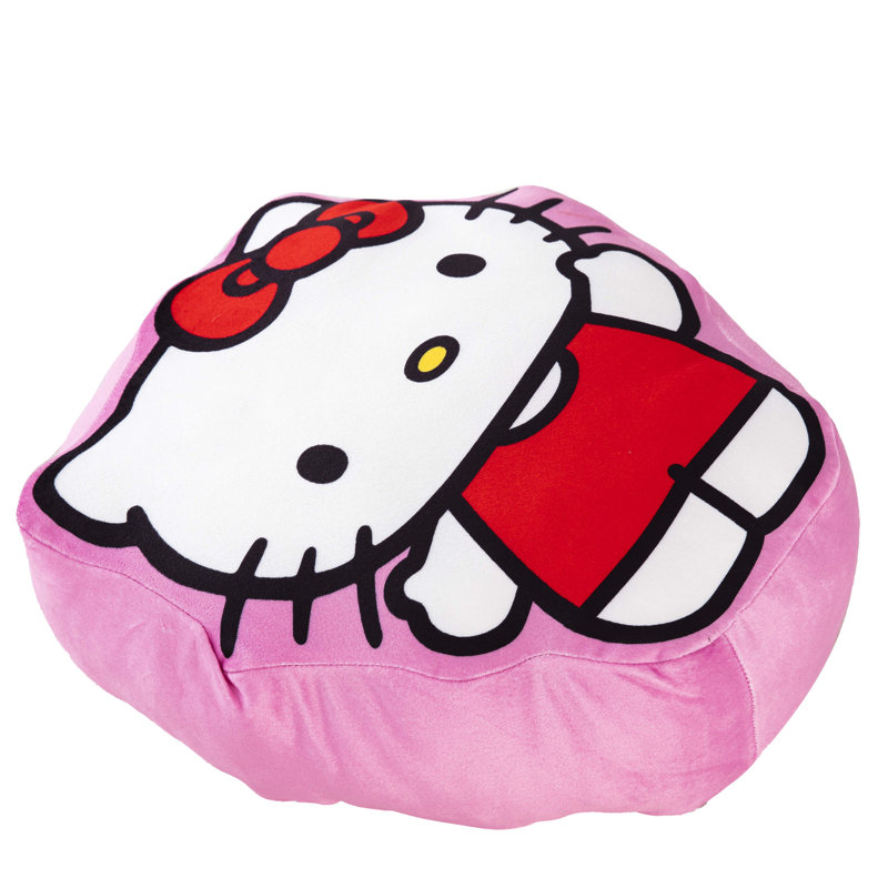 Sanrio Hello Kitty Hello There Super Soft Logo Cloud Pillow, Comfortable, 15 Inches