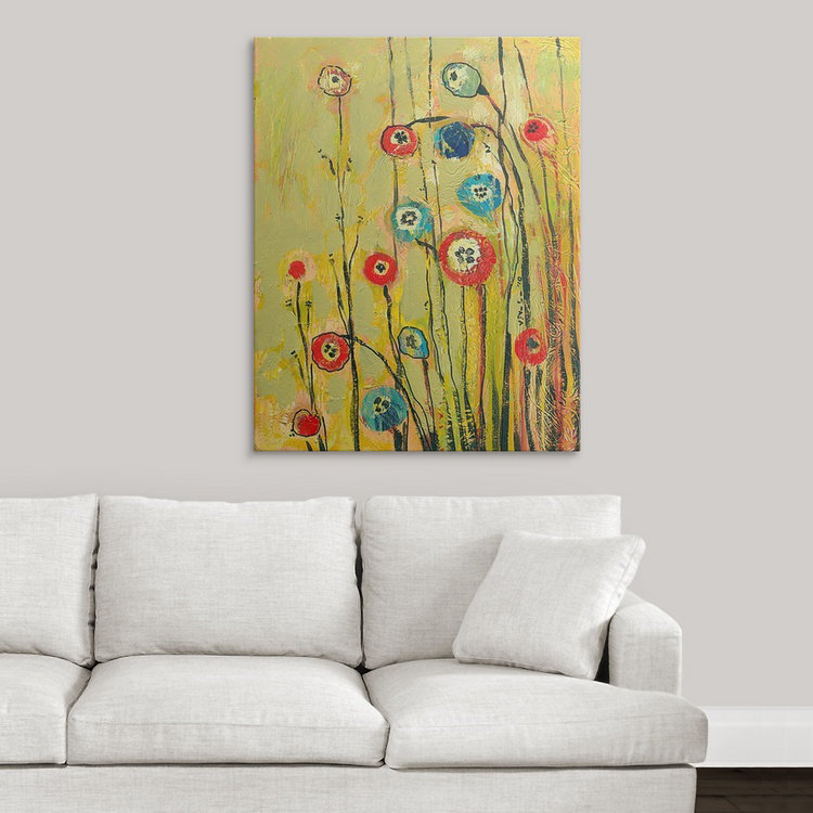 « hidden pops »-reproduction d’impression, H 16 po x l 12 po x 1,25 po, Toile