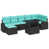 Coussin bleu / cadre noir est en rupture de stock