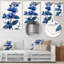 Décoration murale fleur de cerisier bleu bleu V - fleur de cerisier-235984728-235984731