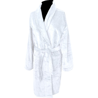 Velour Gender Neutral Bathrobe with Pockets