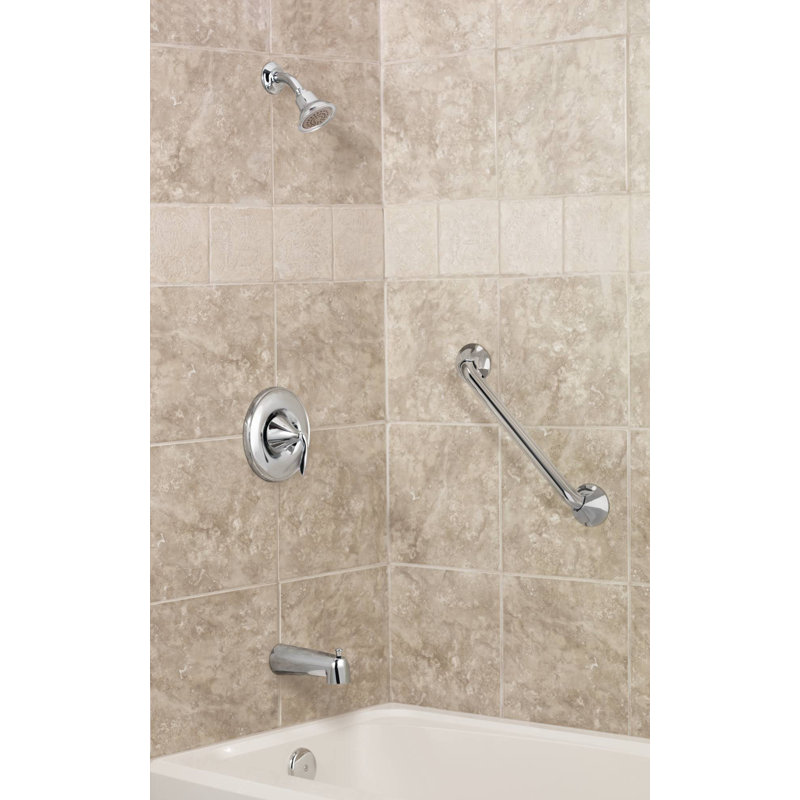 Eva Grab Bar, Chrome, 3.7" H x 25.59" W x 2.8" D
