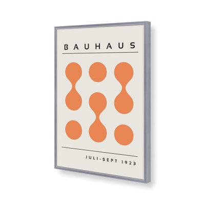 Orange Bauhaus, impression encadrée