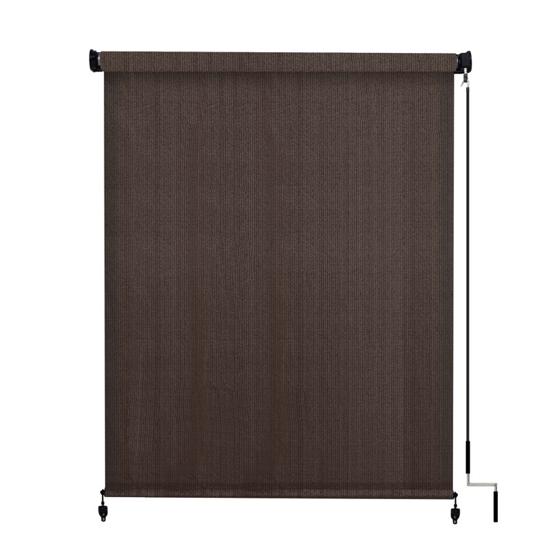 Semi Sheer Roller Shade, Chocolate, 72"W x 72"L