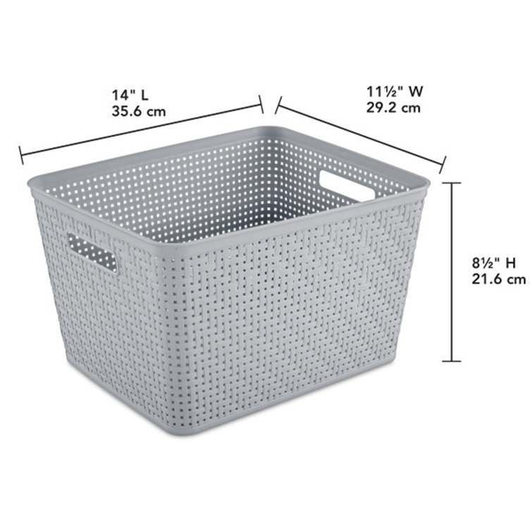 Hasson Plastic General Basket (Set of 6) The Twillery Co.