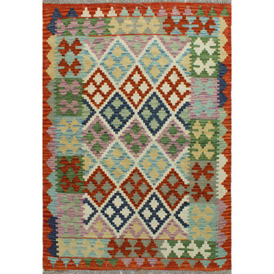 Flatweave Manshuk Orange Rug