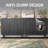 46 Inch Fluted Door Shoe Cabinet, 5-Tier Entryway Storage Bench with Adjustable Shelves-196827178-80836768
