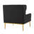 Modern Armchair Accent Chair With Curved Armrests And High-Density Foam For Comfortable Reading And Relaxation-914339480