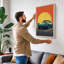 Cruising Into Sunset Retro - Wrapped Canvas-1141853101-1141853102