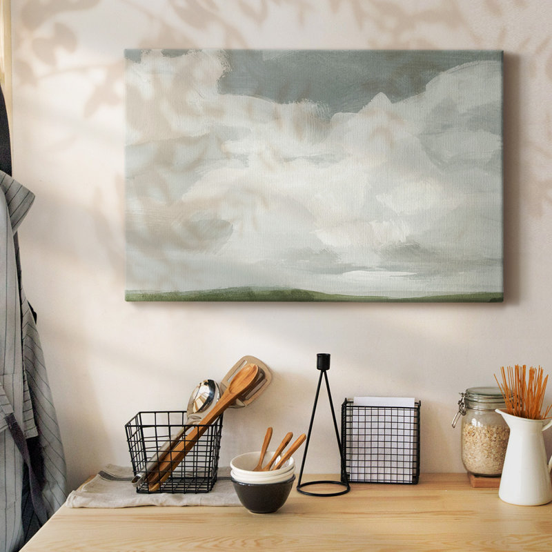 Gray Stone Sky I-Gallery Wrapped Canvas, 24" H x 36" W