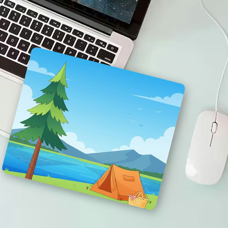 Tapis de bureau dur 11,81 po x 27,56 po Lakeside Adventure Diatom Mud