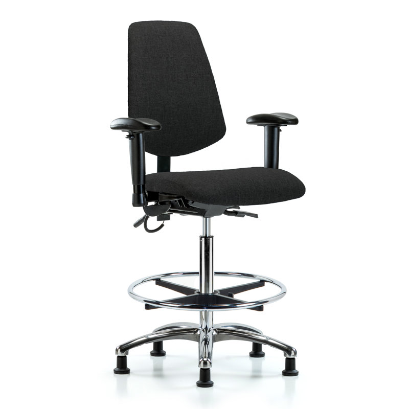 Chaise de dessinateur, Noir, Non inclus, Patins