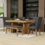 Ensemble de table de salle à manger 6 pièces avec table à tréteaux extensible, chaises rembourrées, banc et rallonge amovible-129444129