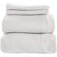 Ensemble de draps en flanelle 100% biologique - Ensemble de draps en flanelle 100% coton certifié GOTS avec une finition douce brossée confortable et une poche profonde - 1 drap plat, 1 drap-housse et 2 taies d'oreiller (gris foncé, double)-132362647-132362643