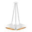 Luminaire suspendu grappe blanc brillant 3 lumières-2035413535