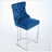 2PCS Counter Height Velvet Barstools With Button Back-701211179