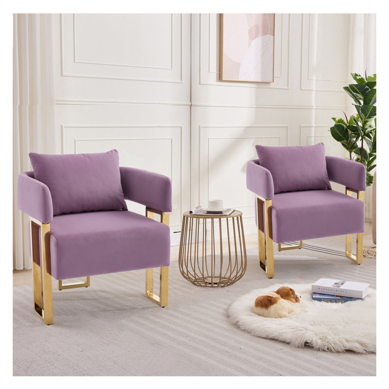 Chaise d'appoint TS, lilas Teddy