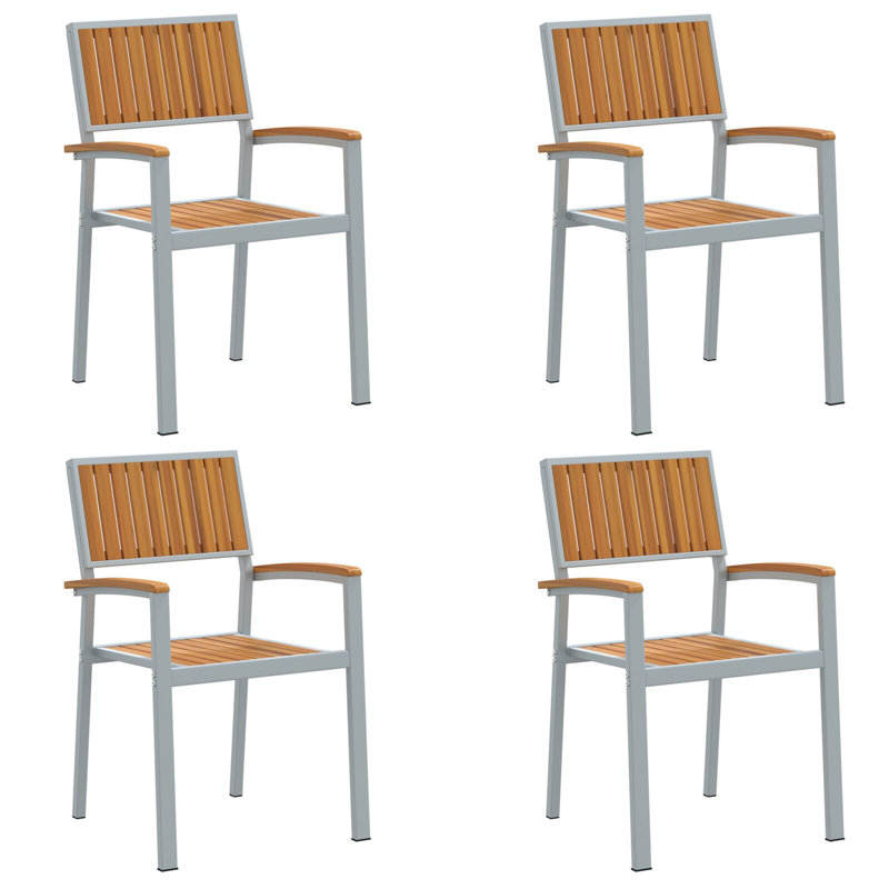 Patio Dining Armchair, Grey