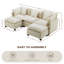 239cm Ultra-Soft Sofa with 2 Ottoman-1647912454