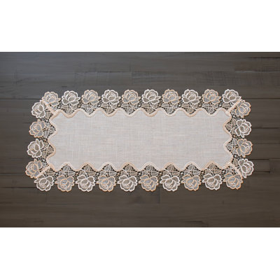 Chemin de table Beige Rose