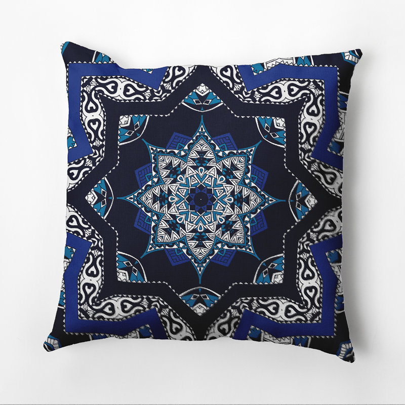 Housse et insert de coussin extérieur d'extérieur, Bleu marine, H 20 po x l 20 po