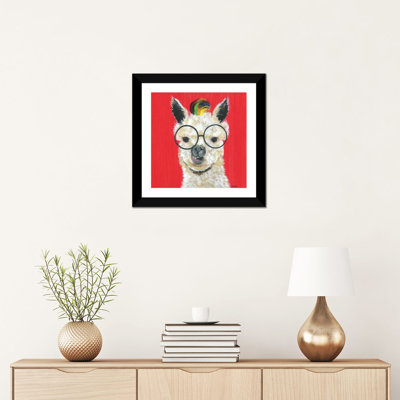 Lama rockstar - reproduction d'art