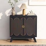 Alesha Fluted 2-Door Accent Cabinet