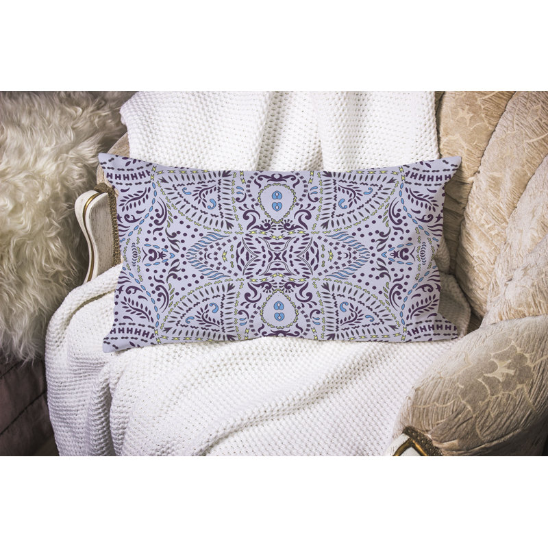Coussin Free Free, Bleu / mauve