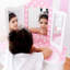  Kids Dressing Table Set with Mirror-1459645796