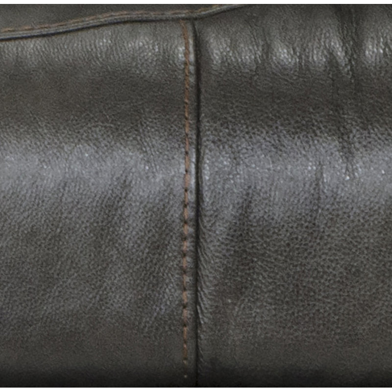 Anjuman 93" Leather Match Reclining Sofa, Power, Steel Leather Match, No