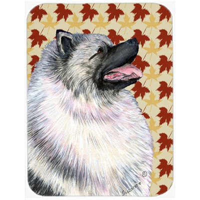 East Urban Home Keeshond Portrait Glass Cutting Board