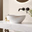 DeerValley Horizon 415mm L x 335mm W Oval Vitreous China Vessel Bathroom Sink