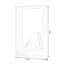 Miroir mural rectangulaire en bois massif-1524257549