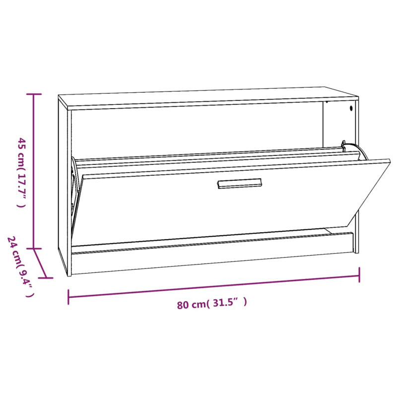 Aubrie Storage Bench, Black