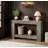 Farmhouse Entryway Console Table, 2-Tier Entryway Table, Long Sofa Accent Table Behind Couch Table w/ Open Storage for Entrance, Living Room, Hallway, 47"-1045682889-1045682888