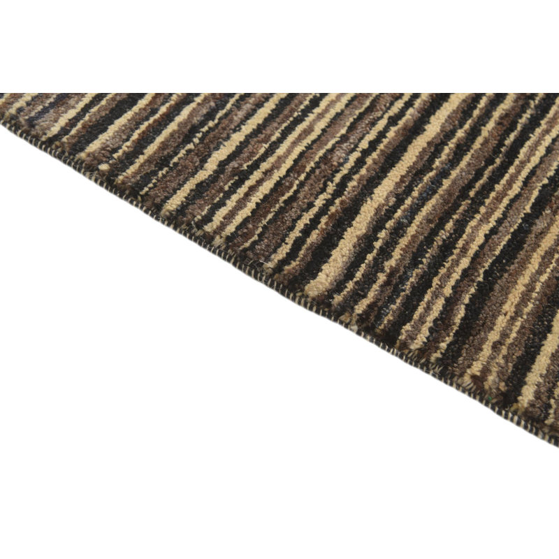 Tapis carré noir et blanc Jodi