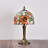 Table Lamp, Stained Glass Bedside Table Lamp With Industry Bronze Resin Base, Tiffany Lamp For Living Bedroom, Reading Desk Light, Sympathy Victorian Type Night Downlight, Farmhouse Desk Reading Light, Bedroom Decor Comes with 1 Bulb-749524826