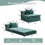 Canapé à compression, canapé-lit convertible au sol avec structure de forme fixe, canapé modulaire à une place sans os, aucun assemblage requis, tissu chenille, pour la chambre à coucher du salon-133491764-133491766