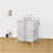 2-Tier Laundry Hamper 110L Large Oxford Clothes Basket Sorter With, Lid And Sorting Cards For Clothes & Toys Storage,White-1008023920