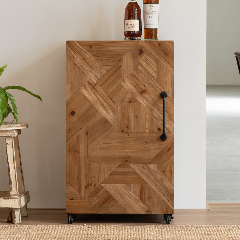 48.26cm Solid Wood Bar Cabinet